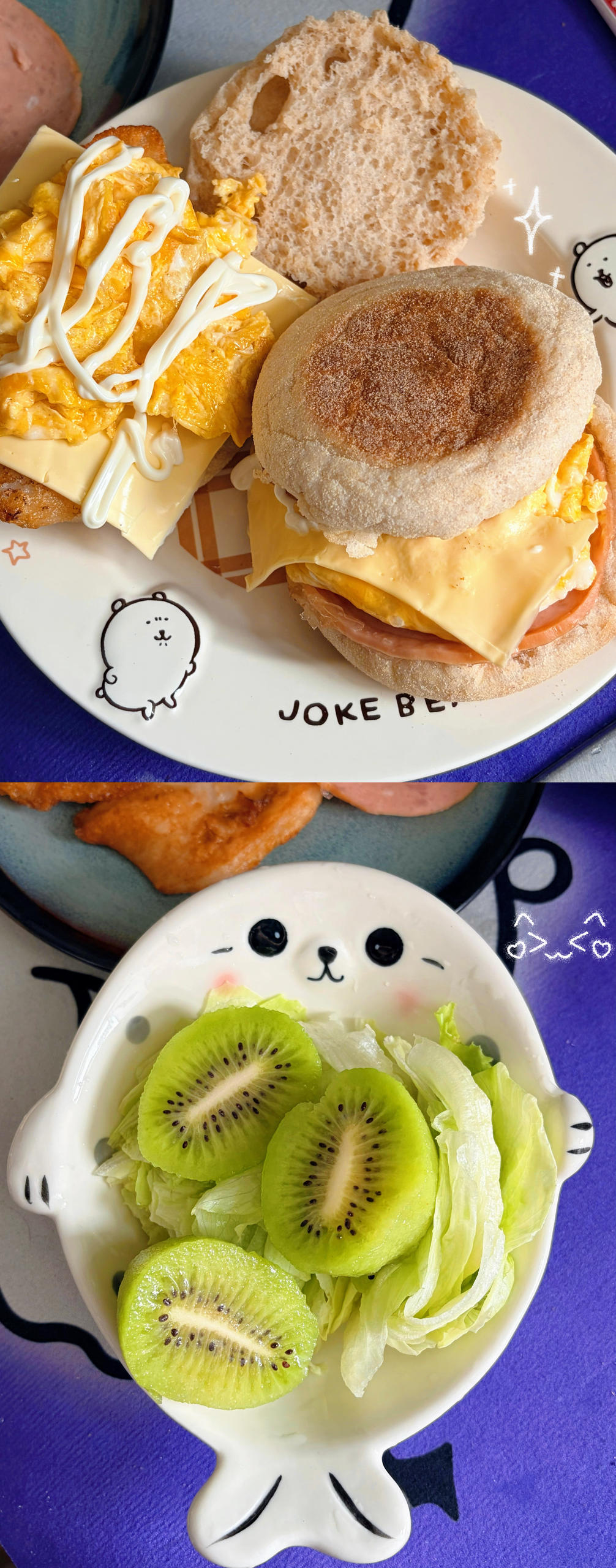 一周低卡早餐🍔自制全麦麦满分