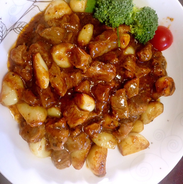 黑椒牛肉粒