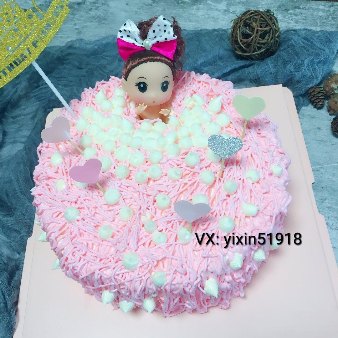 详细步骤制作泡泡浴娃娃蛋糕