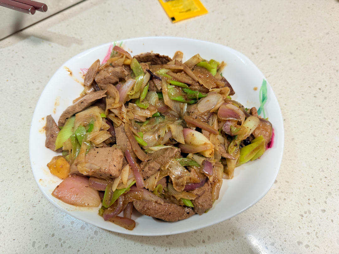大葱爆炒猪肝