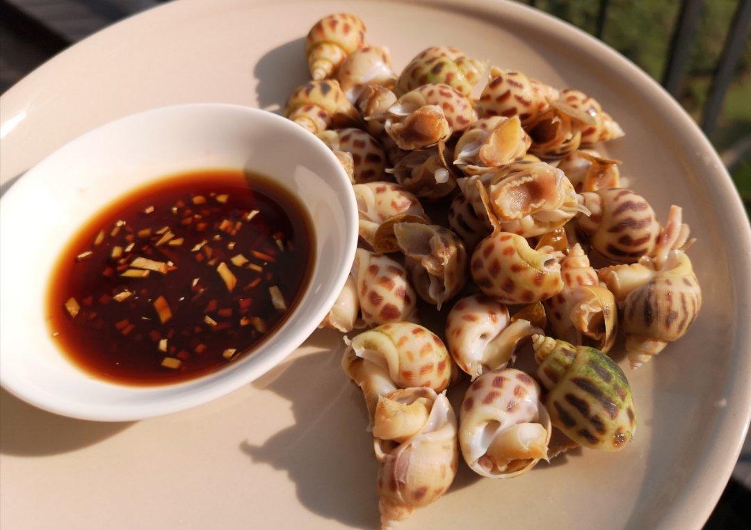 thoto做的3分钟快手菜「白灼花螺」