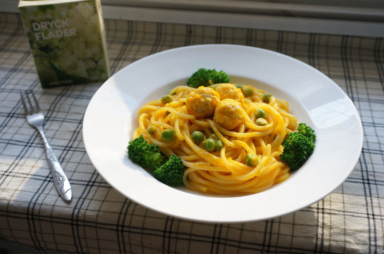 南瓜芝士酱意大利面