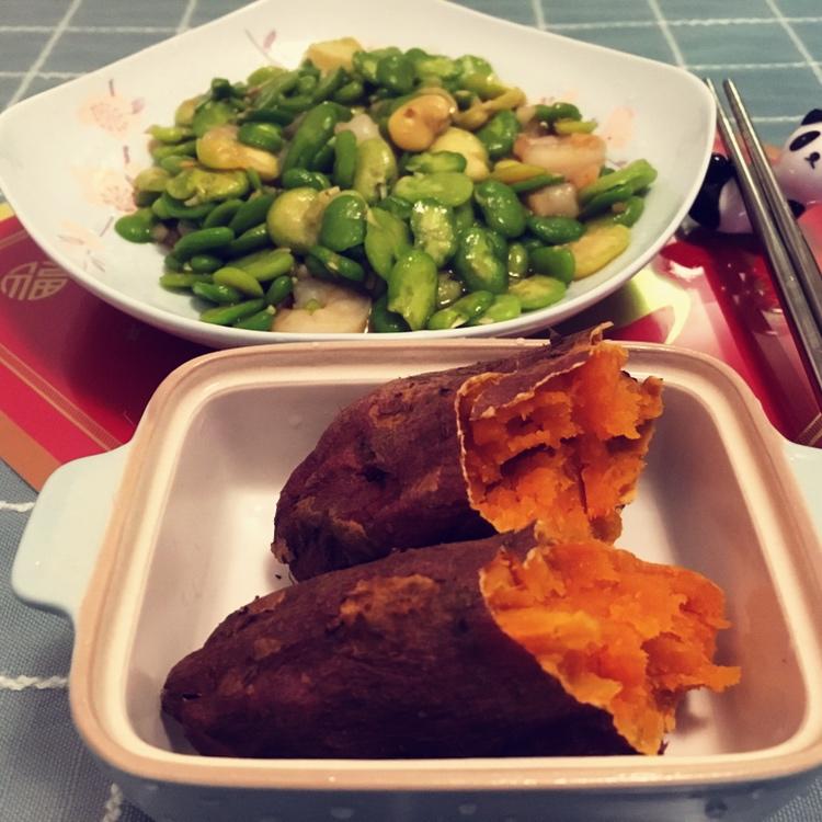 虾仁炒蚕豆