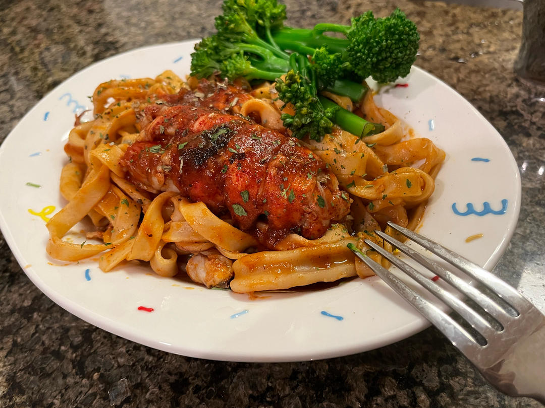 龙虾宽意面 Fresh Lobster Tagliatelle 在家做出米其林的味道