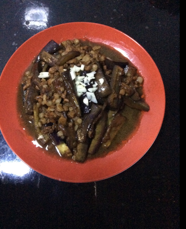 红烧肉末茄子