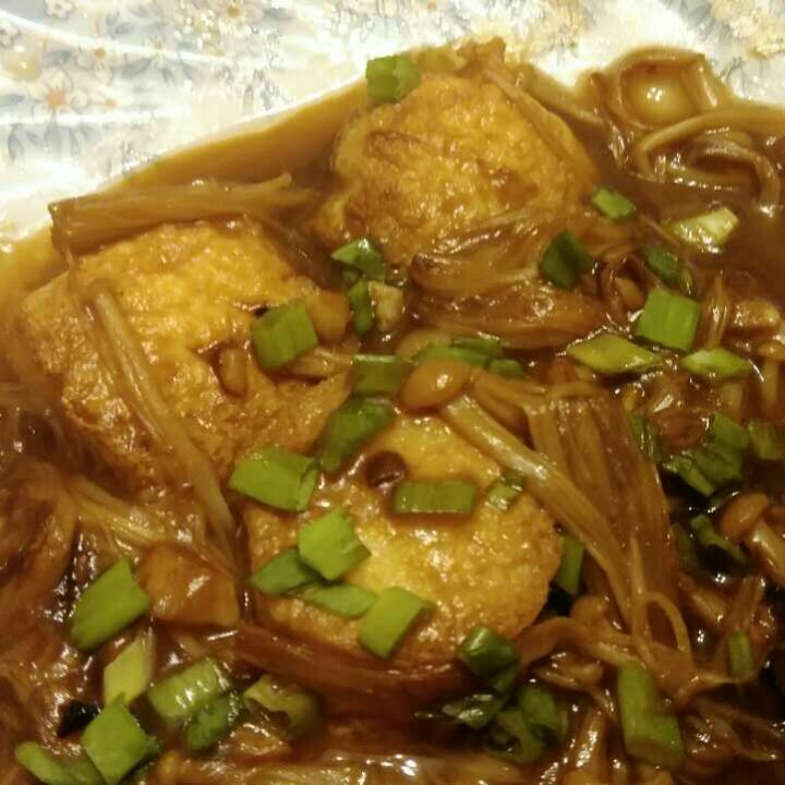 超级下饭菜--金针菇日本豆腐