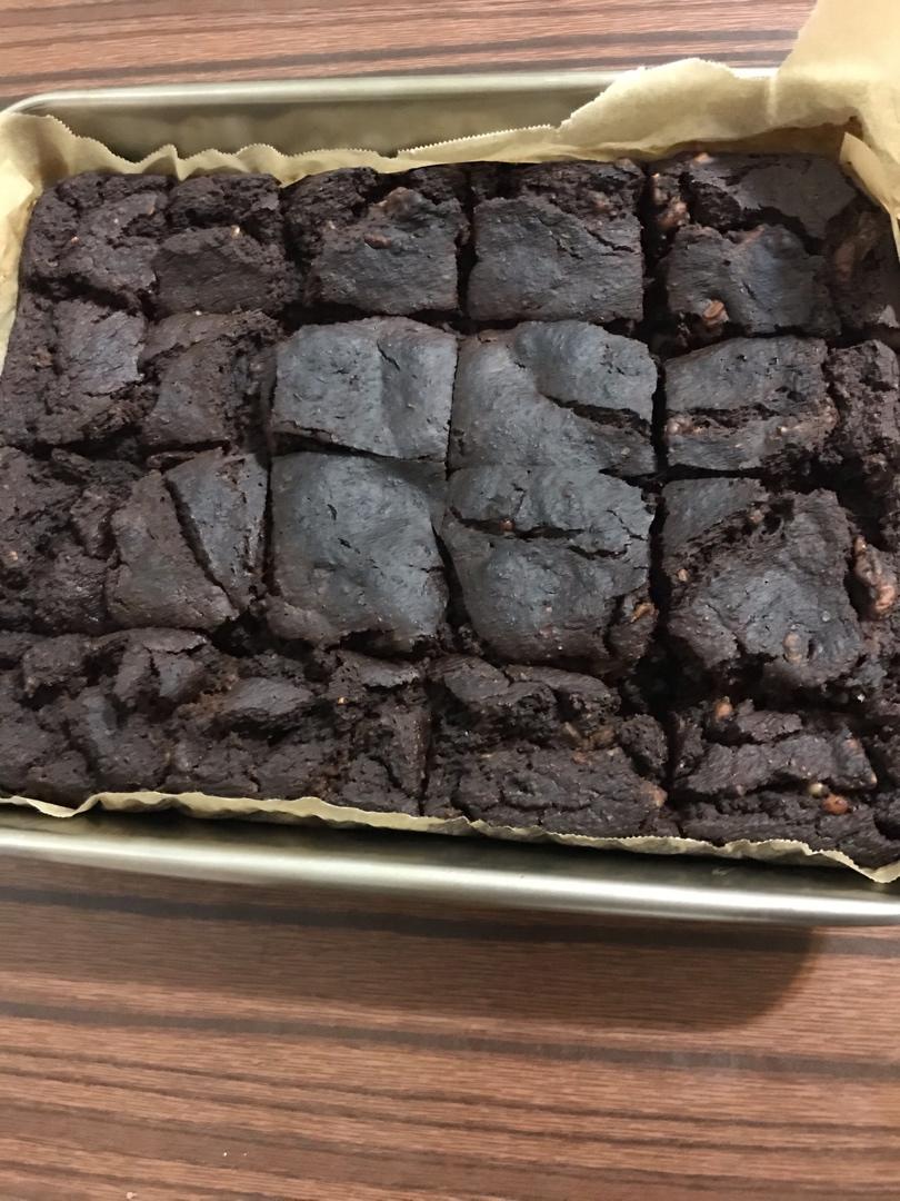 无油无糖低脂布朗尼！！整盘400多克的蛋糕热量不到500卡！！