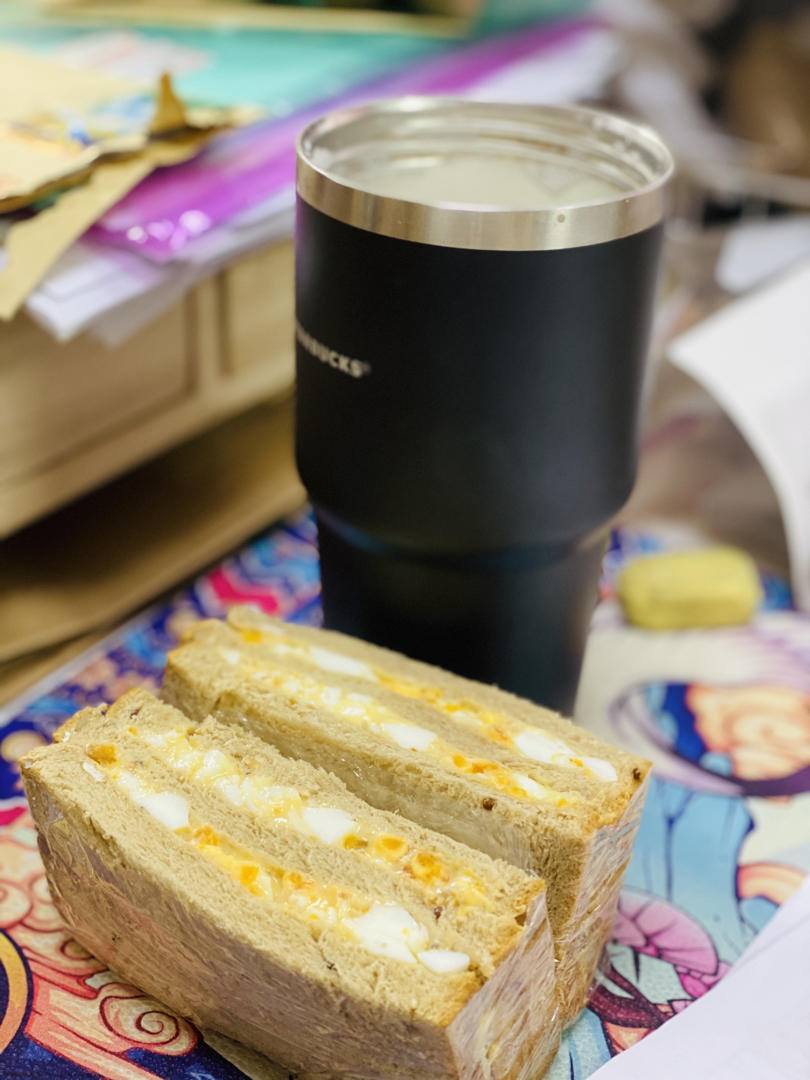 ［记录］鸡蛋三明治 蛋黄酱三明治🥪早餐必备 超美味