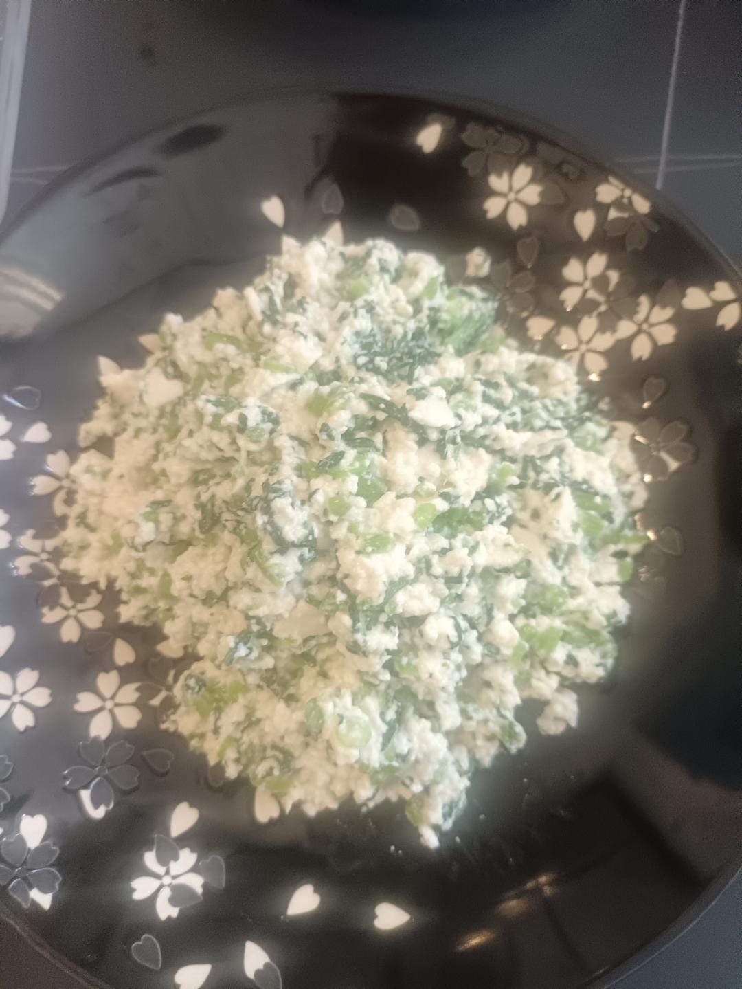 茼蒿拌豆腐(无油减脂版)