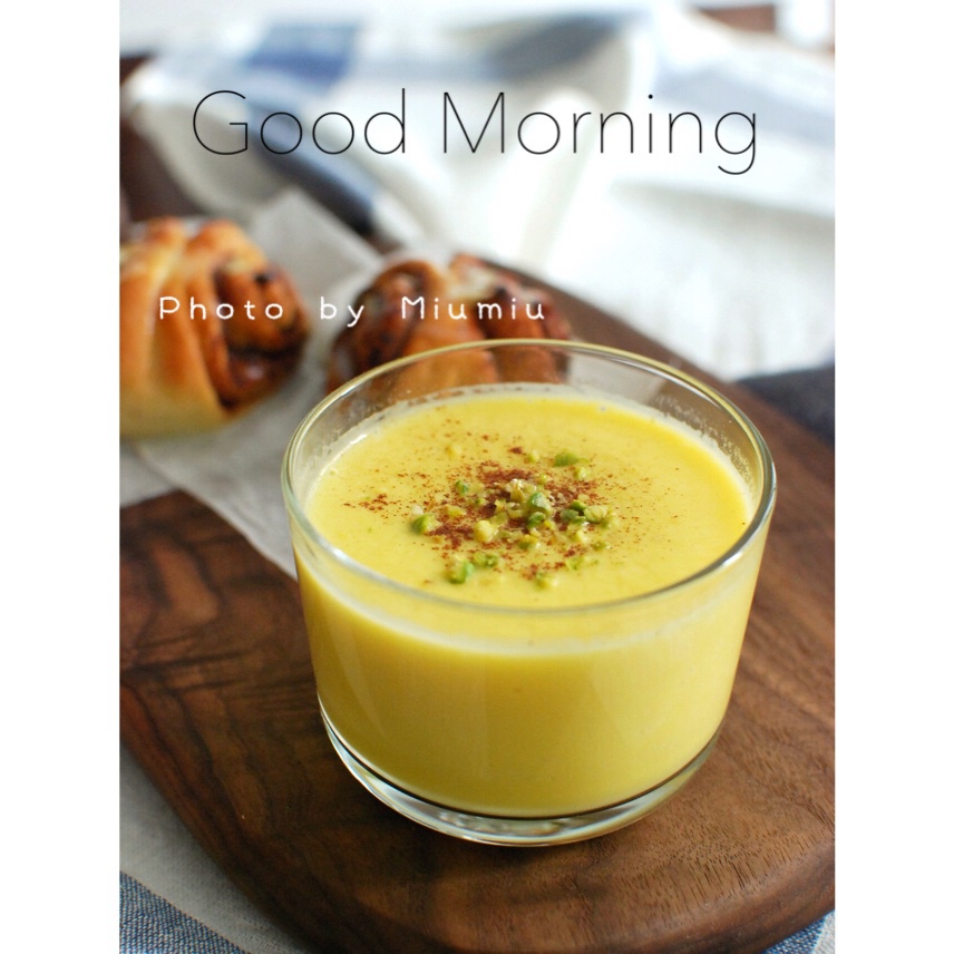 肉桂南瓜牛奶饮