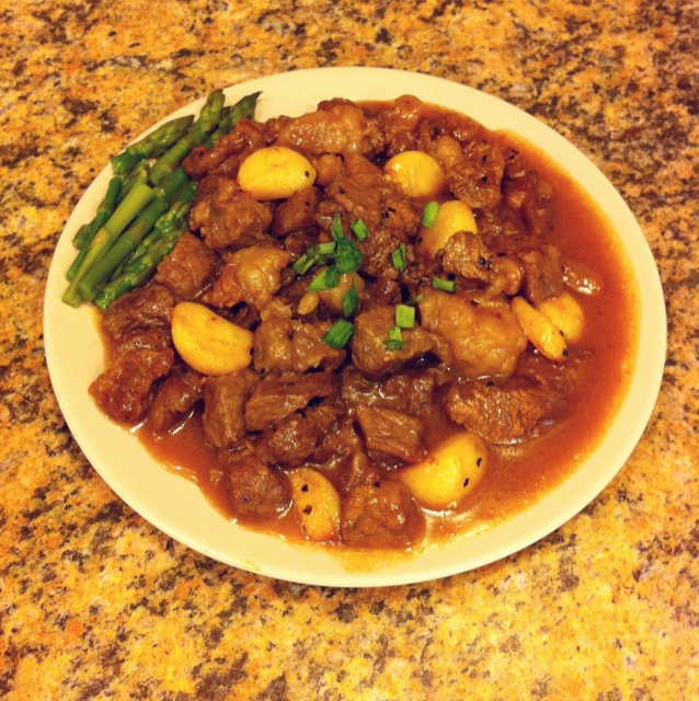 黑蒜子牛肉粒