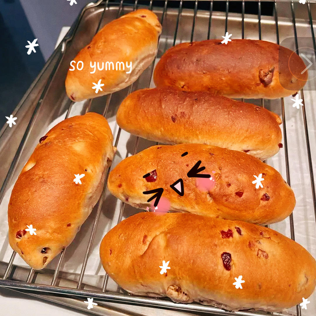 低糖蔓越莓核桃欧软