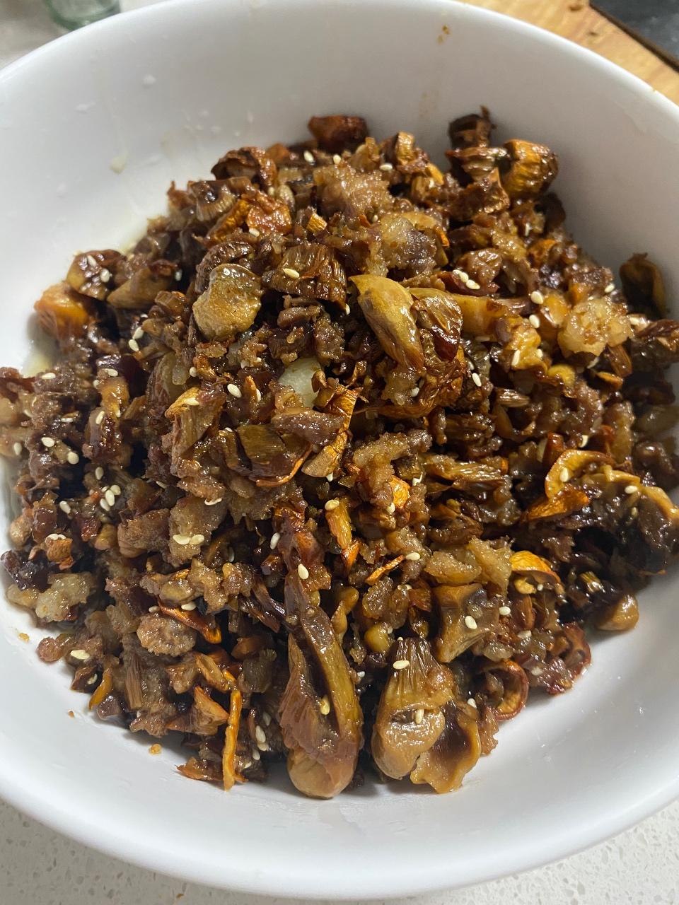 干松茸肉末绍子