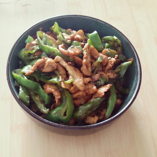 青椒炒肉片