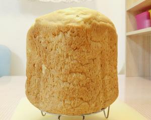 面包机版 中筋面粉做的超软白面包吐司（2-3人份）的做法 步骤3