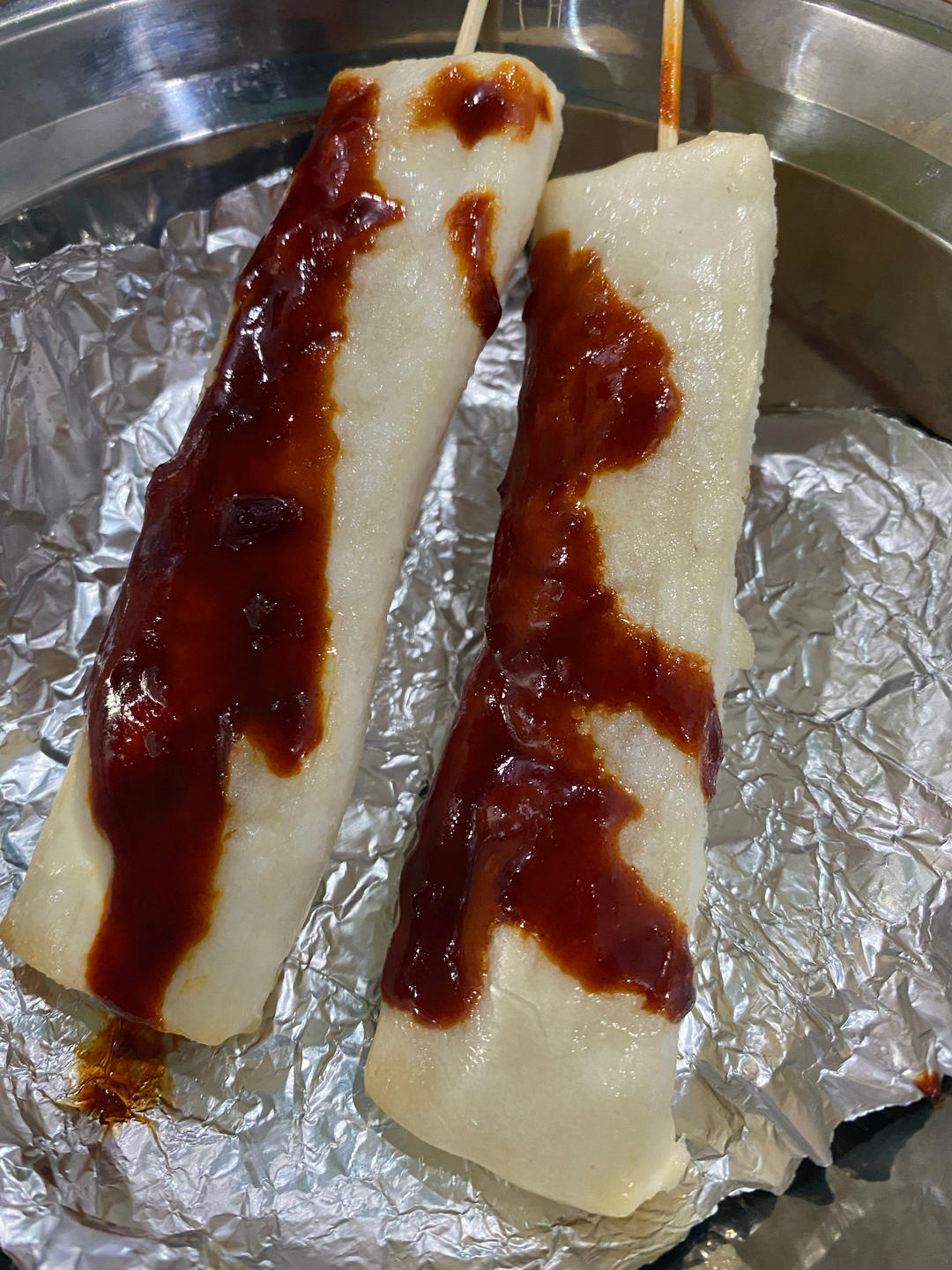 空气炸锅烤年糕(复刻街边小吃)