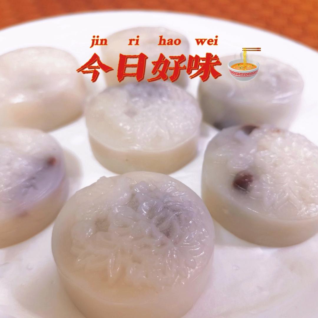广东经典点心-豆沙水晶饼