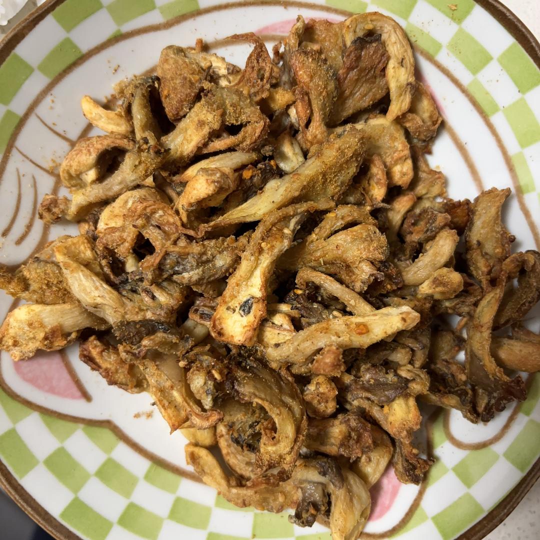 空气炸锅版：炸蘑菇（极其简单）