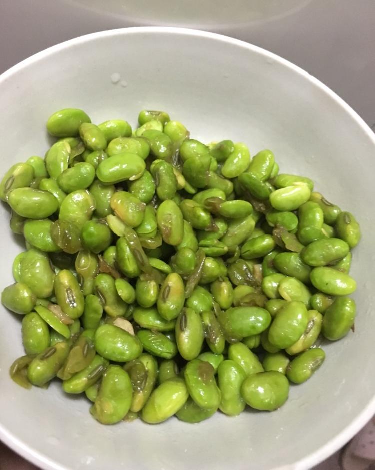 笋干炒毛豆