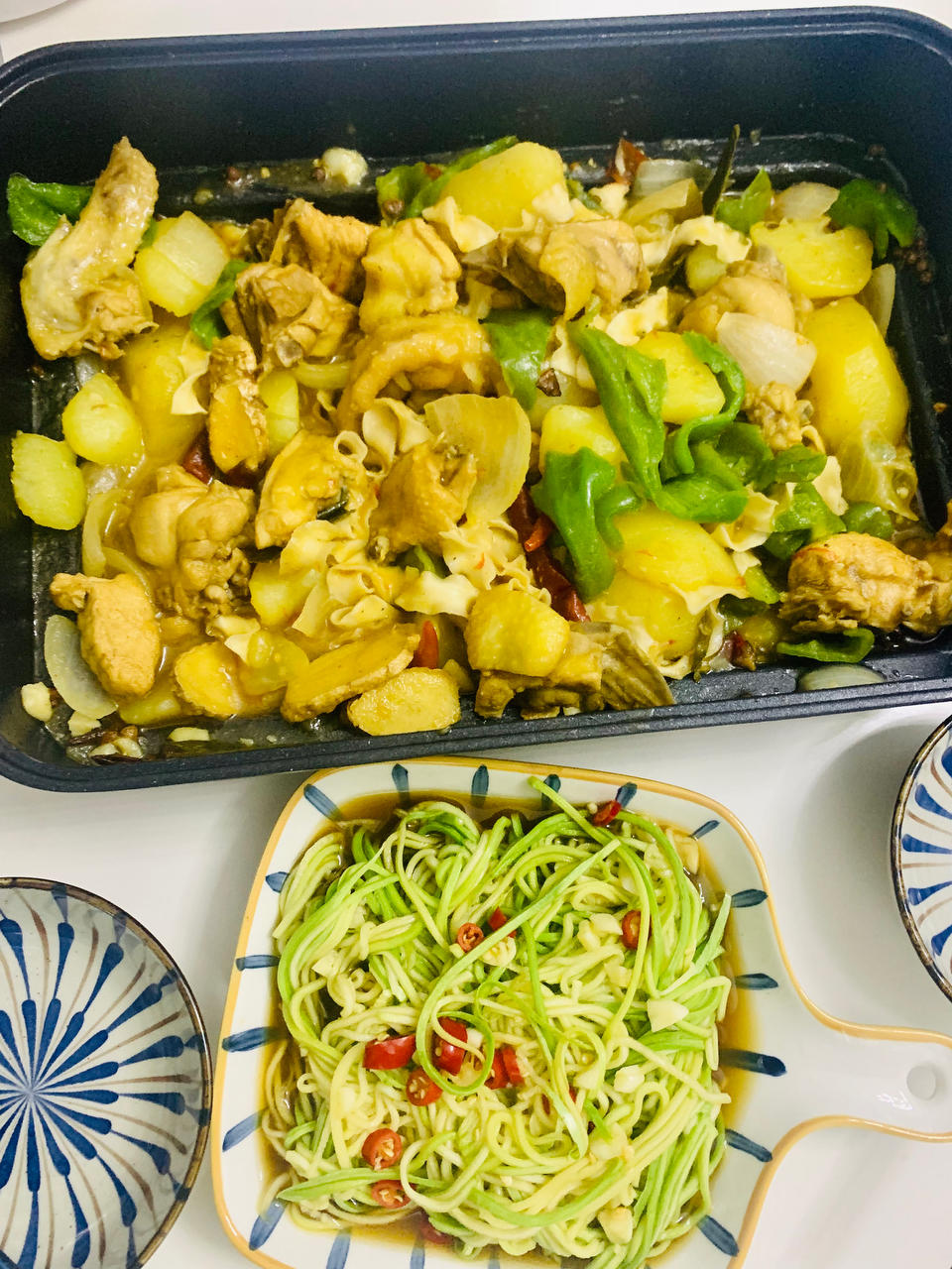 新疆特色大盘鸡（附加皮带面做法）