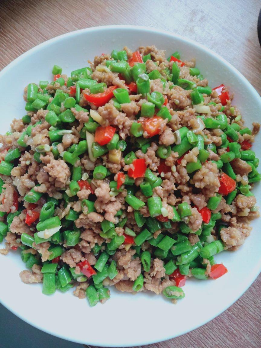 肉沫豆角下饭菜