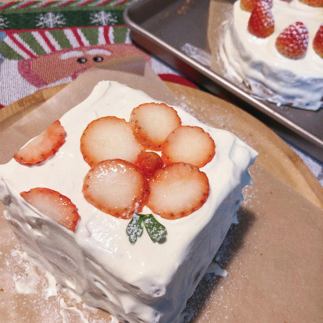 送给你一朵小红花|草莓盒子蛋糕