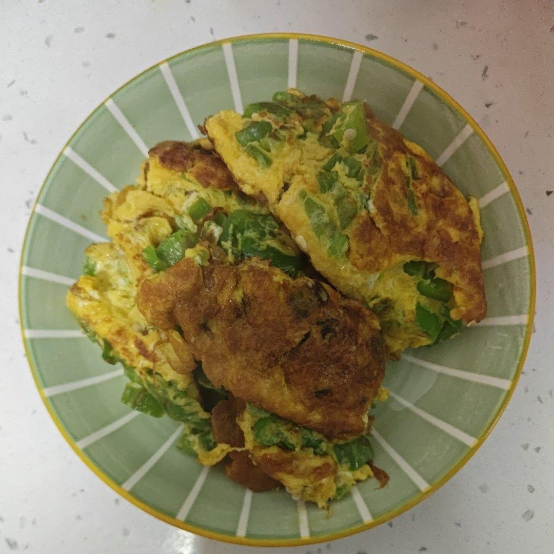 青椒鸡蛋饼