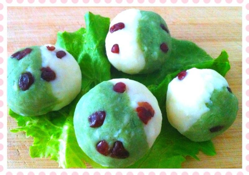 抹茶山药小茶巾