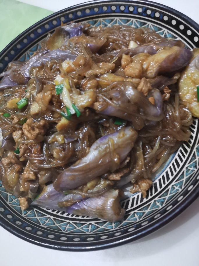 茄子肉末粉丝煲