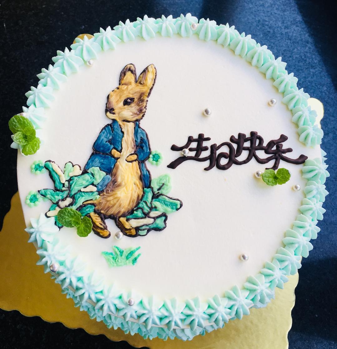 奶油霜手绘－欧式刺绣花鸟详解