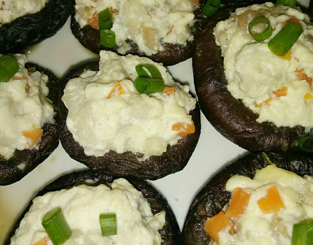 豆腐肉末酿香菇