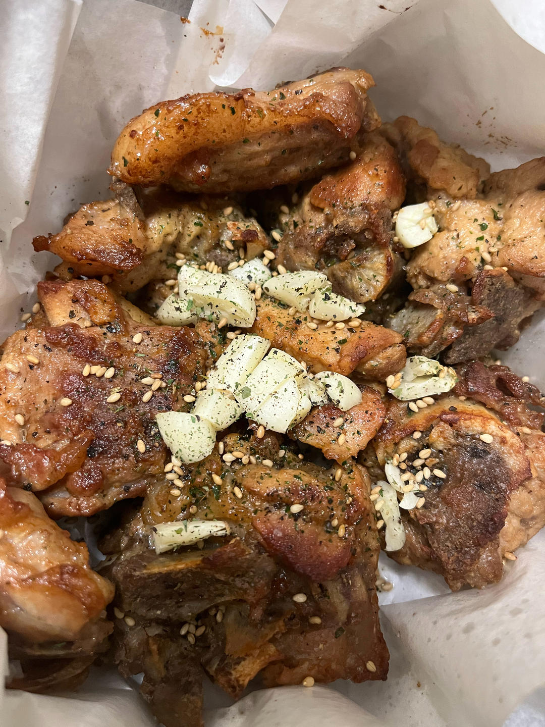 不会失手的蒜香排骨（空气炸锅版）