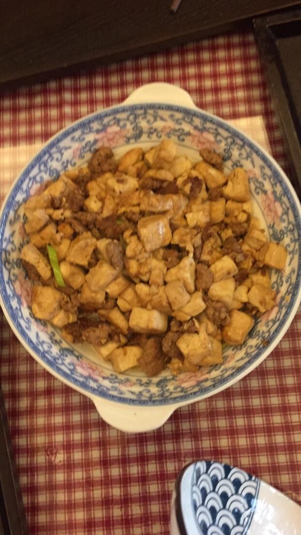 肉末烧豆腐