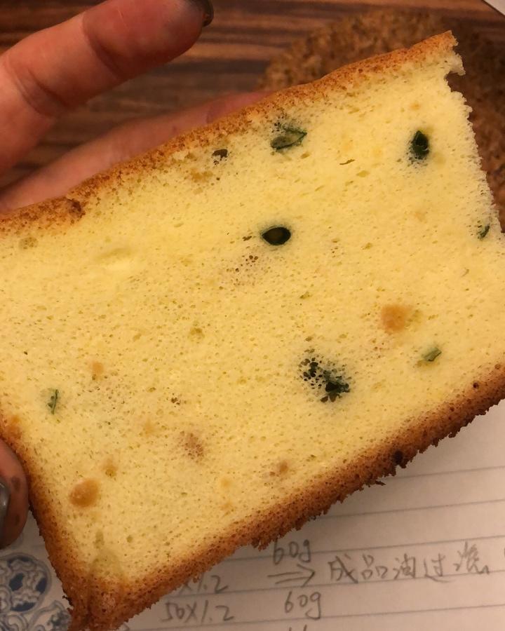 葱葱又松松戚风蛋糕