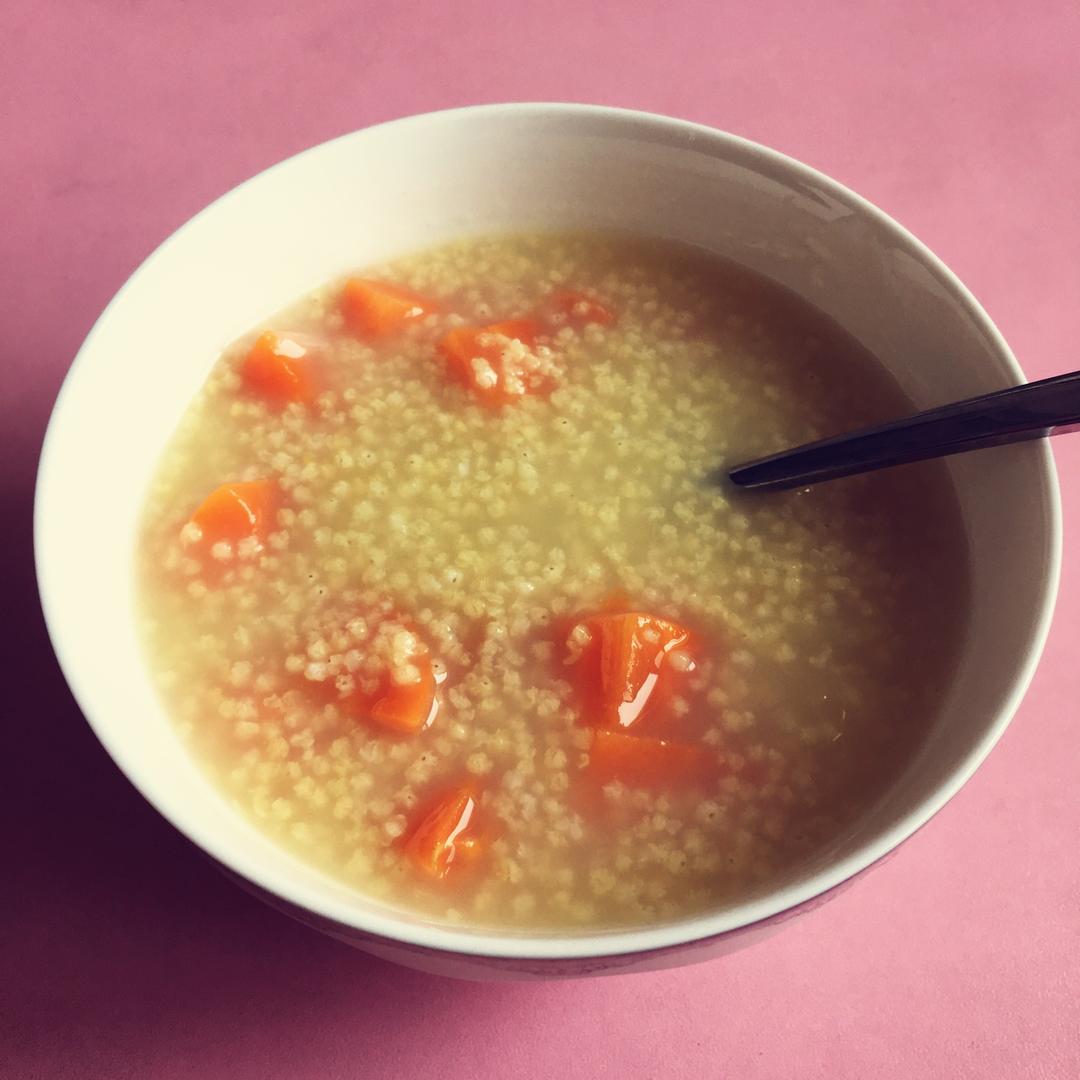 楸楸不懂做的胡萝卜小米粥