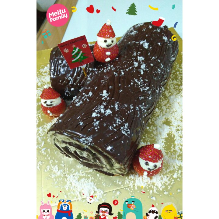 圣诞树干蛋糕（Christmas Log）
