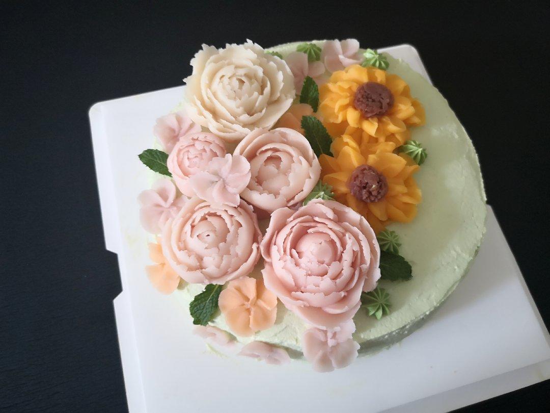 韩式裱花视频向日葵
