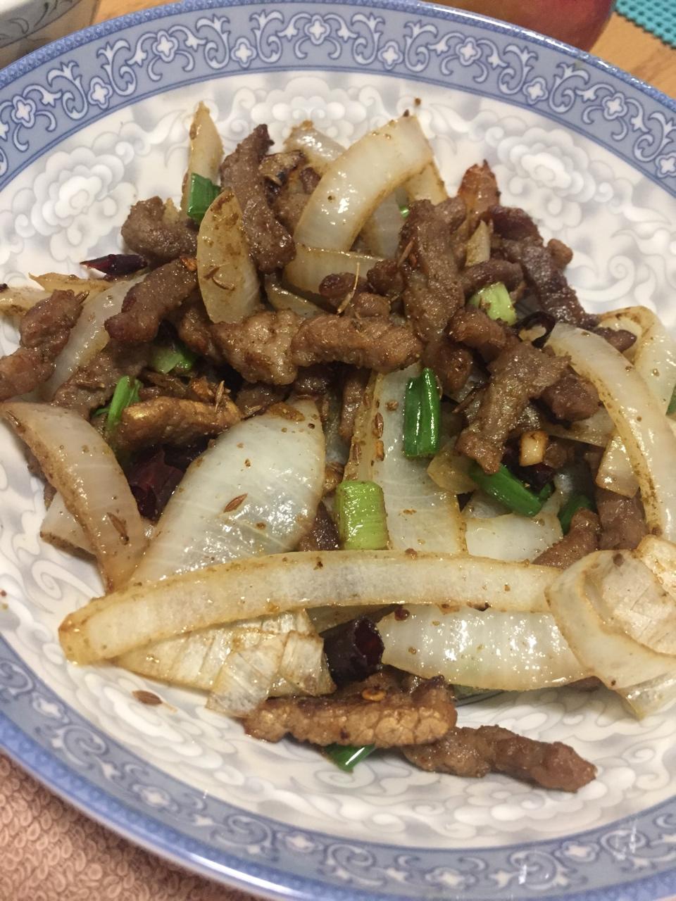 新疆美味--炒烤肉（有洋葱版）