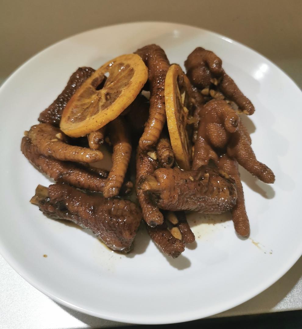 柠檬蜂蜜、柠檬酱醋鸡爪
