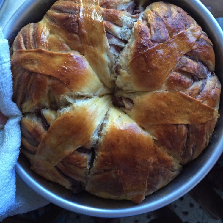 皇冠花朵面包（面包机版和面）