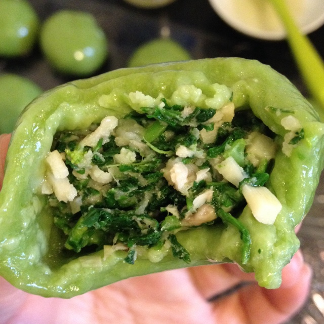 fanfanfan_做的自制青团