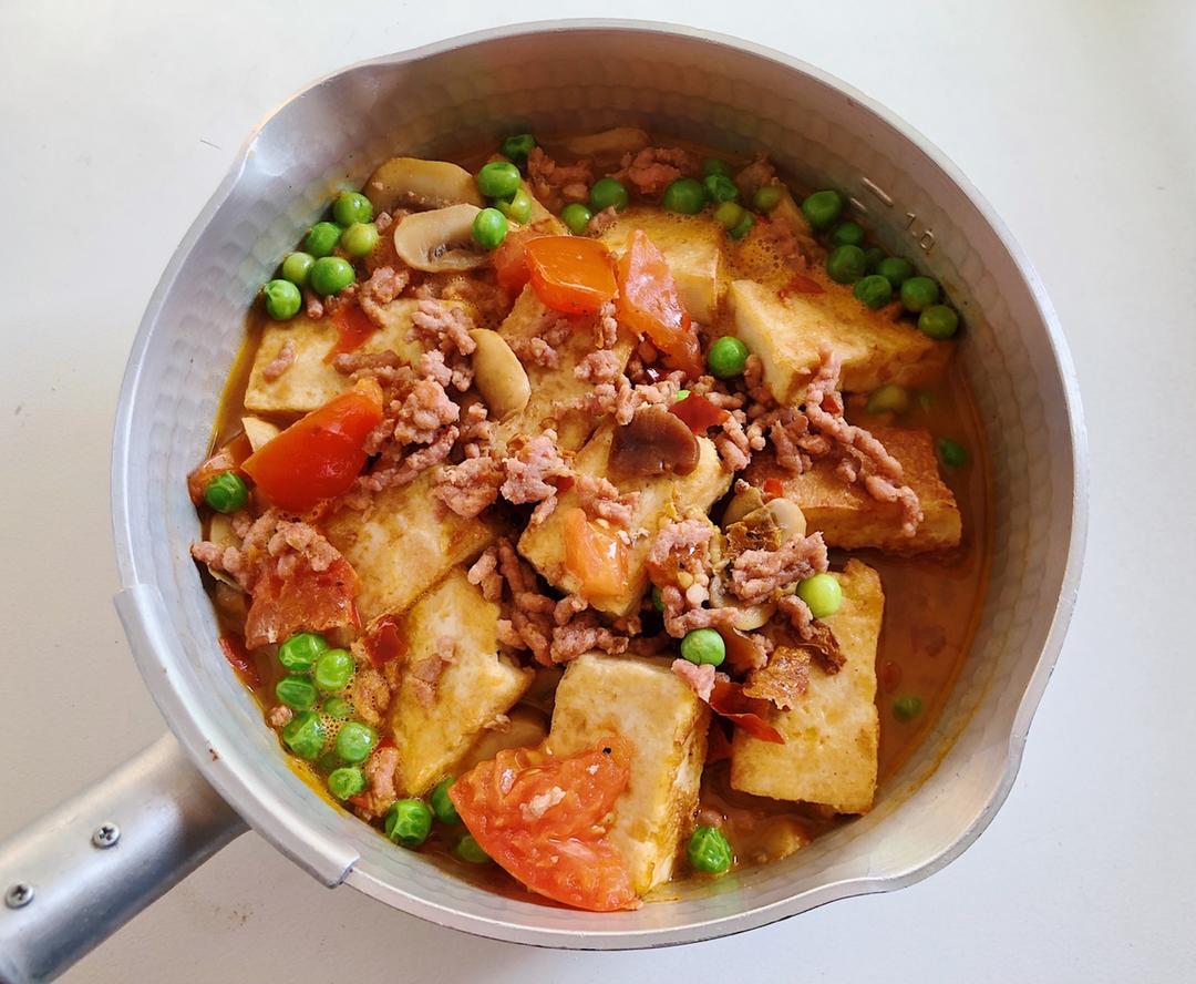 家常红烧肉末豆腐