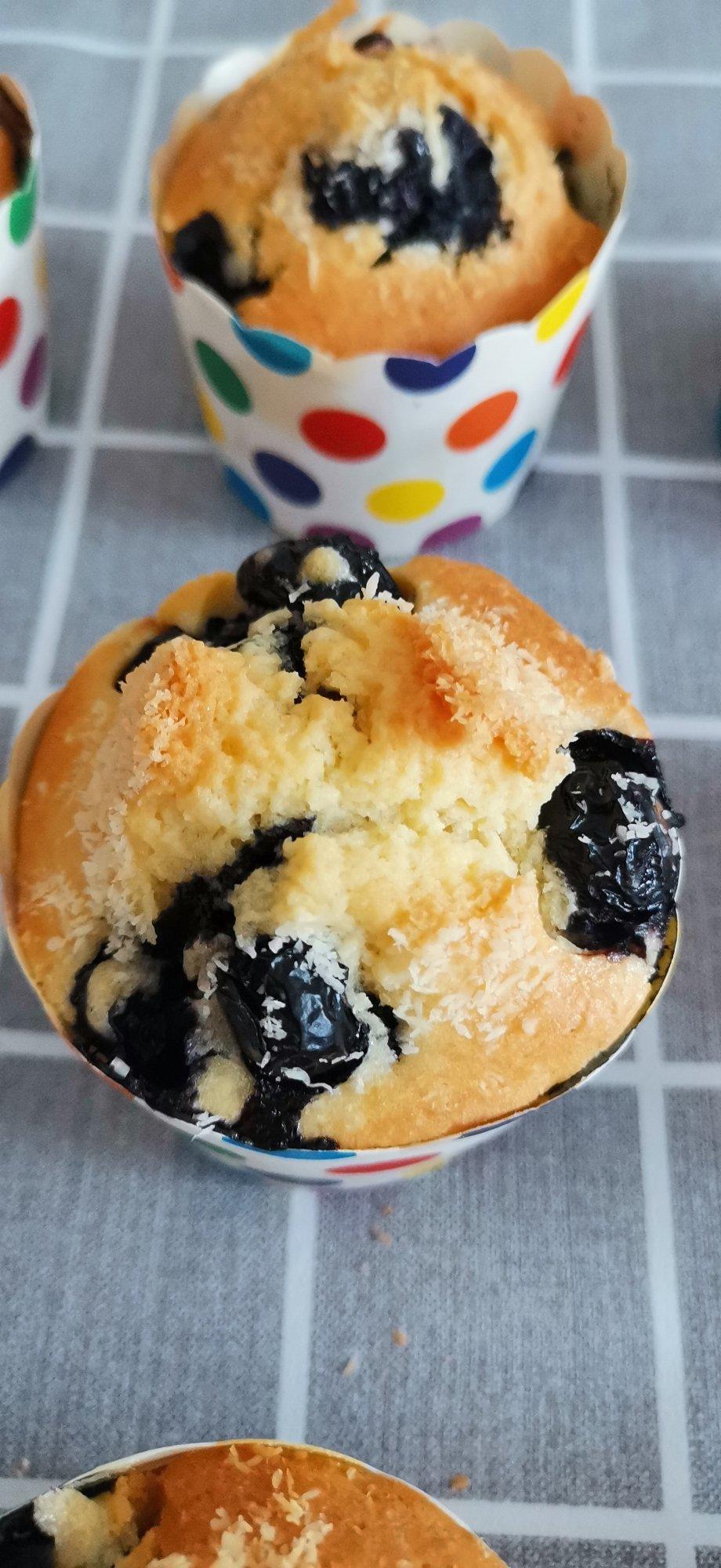 超简单【爆浆蓝莓玛芬蛋糕】