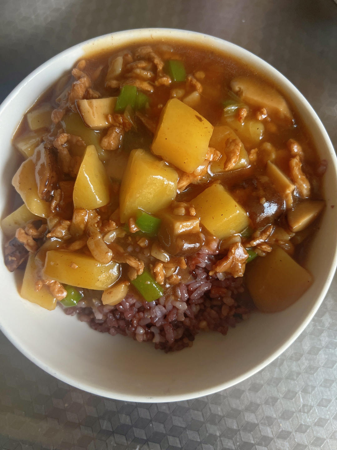 ㊙️香菇土豆肉沫拌饭❗️比外卖还好吃