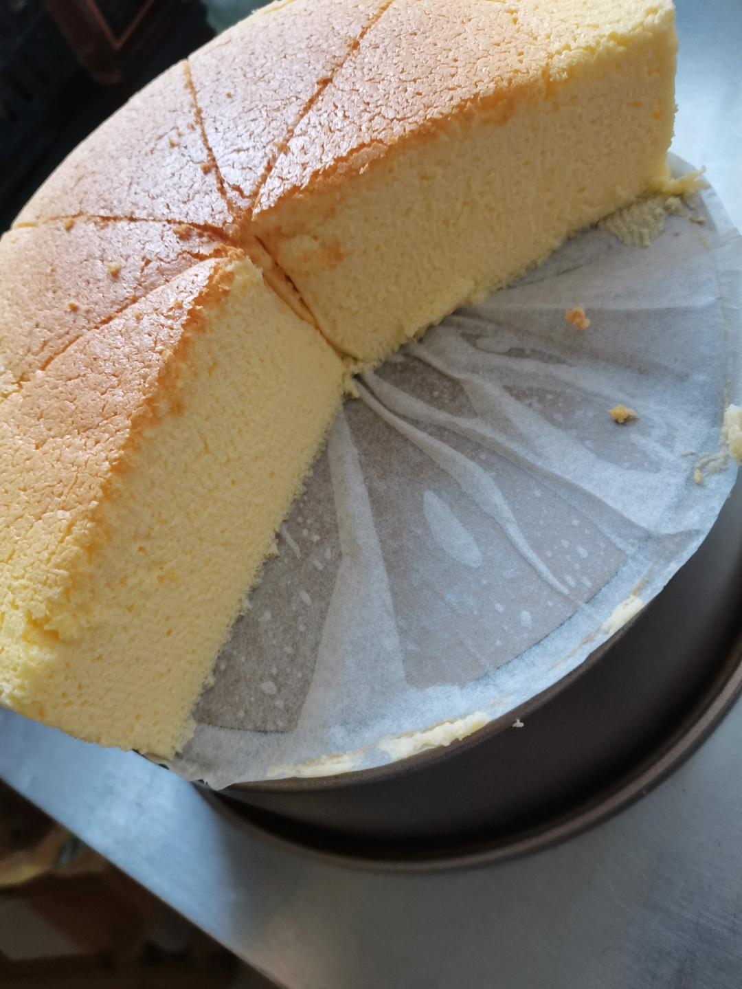 8寸轻乳酪蛋糕不开裂不缩腰