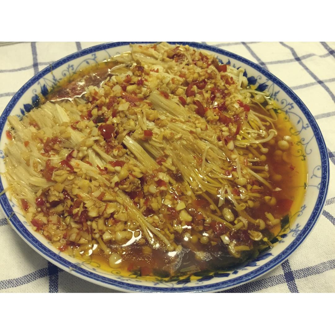 蒜蓉蒸金针菇