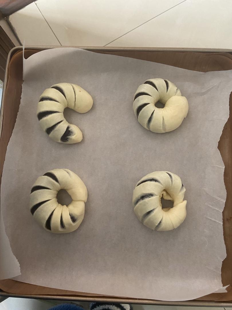 美味的豆沙面包卷（手揉版、手套膜）