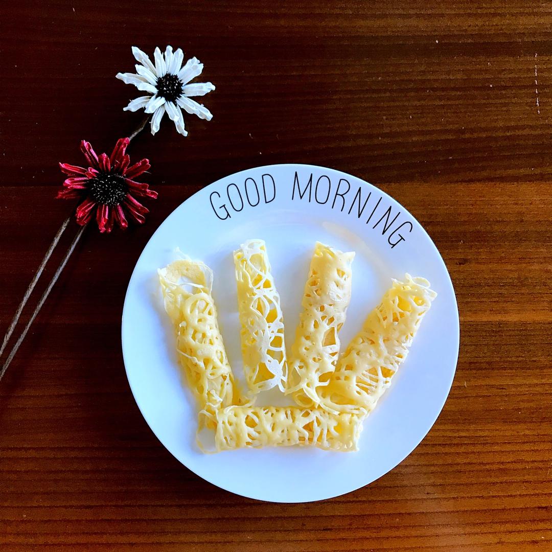 高颜值鸡蛋蕾丝网饼
