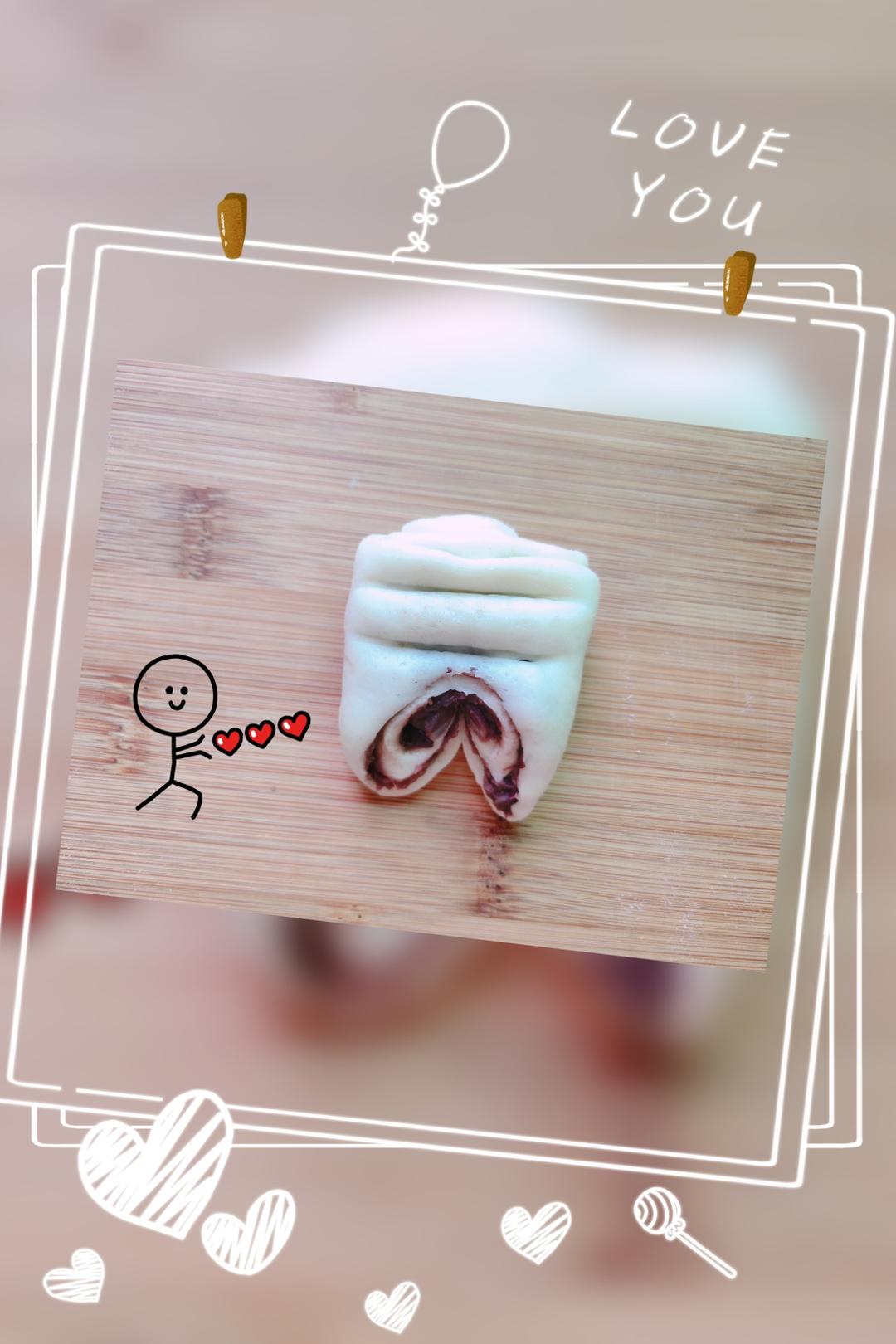 小猪蹄豆沙卷的做法