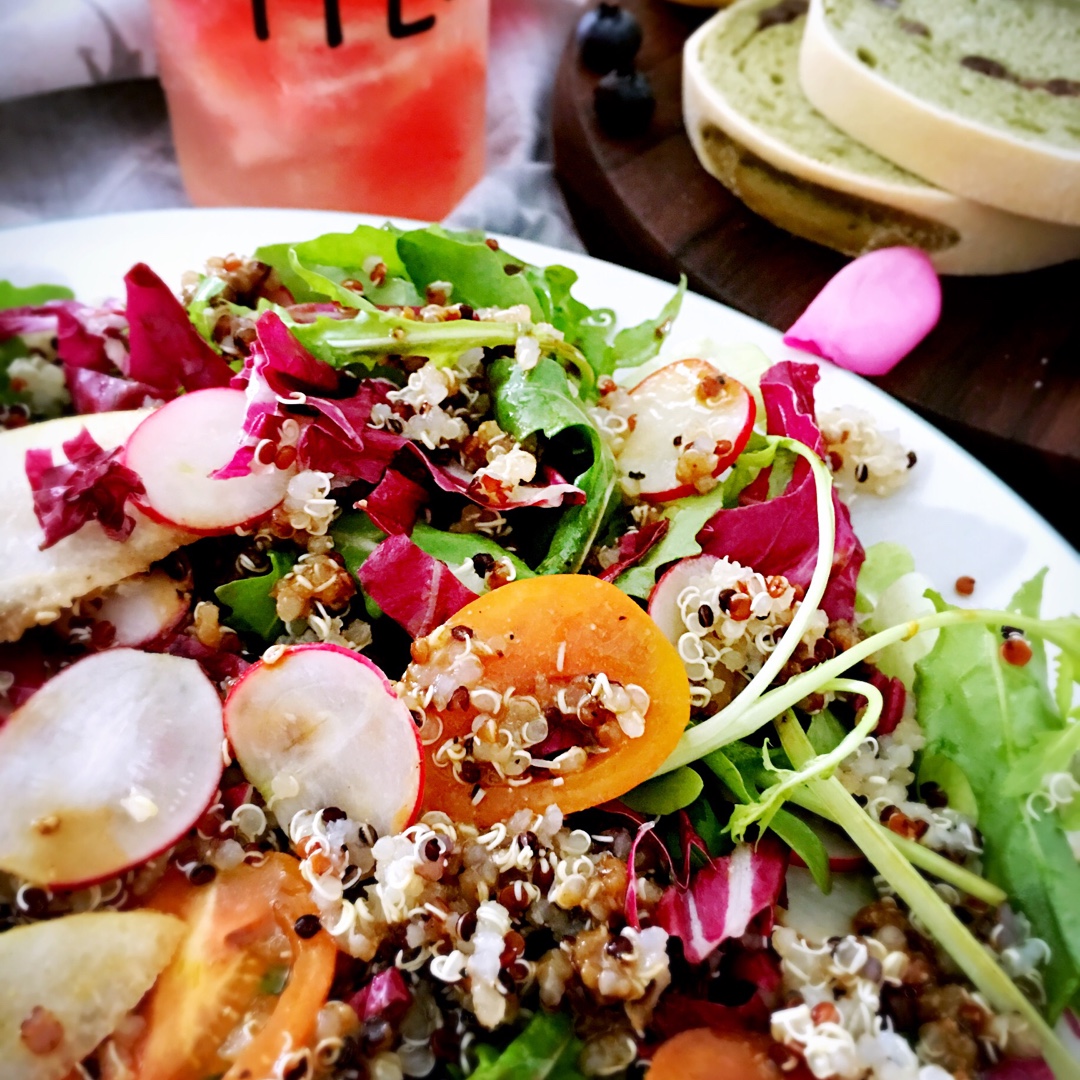 春季藜麦香梨沙拉&自制黑醋汁